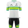 Completo Maglia + Pantaloncino con bretelle 2023 Nazionale Australia Manica Corta Verde Bianco